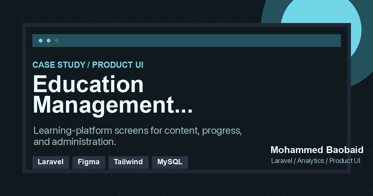 Education Management Concept case study preview
